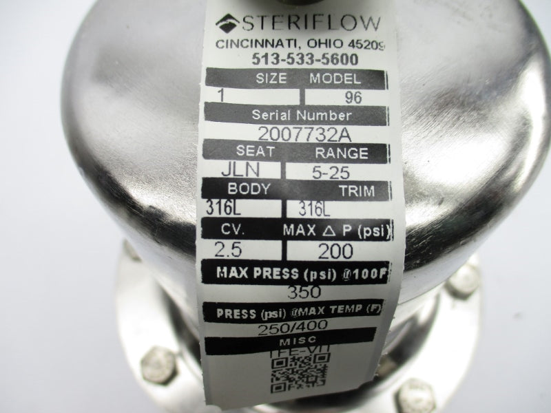 STERIFLOW 15515-147 96 350PSI 400'F 1" NSNP