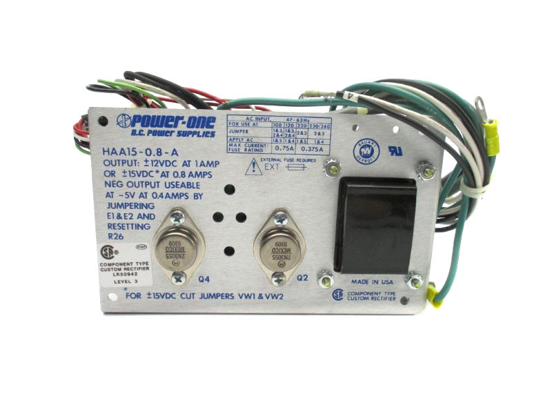 POWER ONE HAA15-0.8-A 230/240VAC 0.8A UNMP