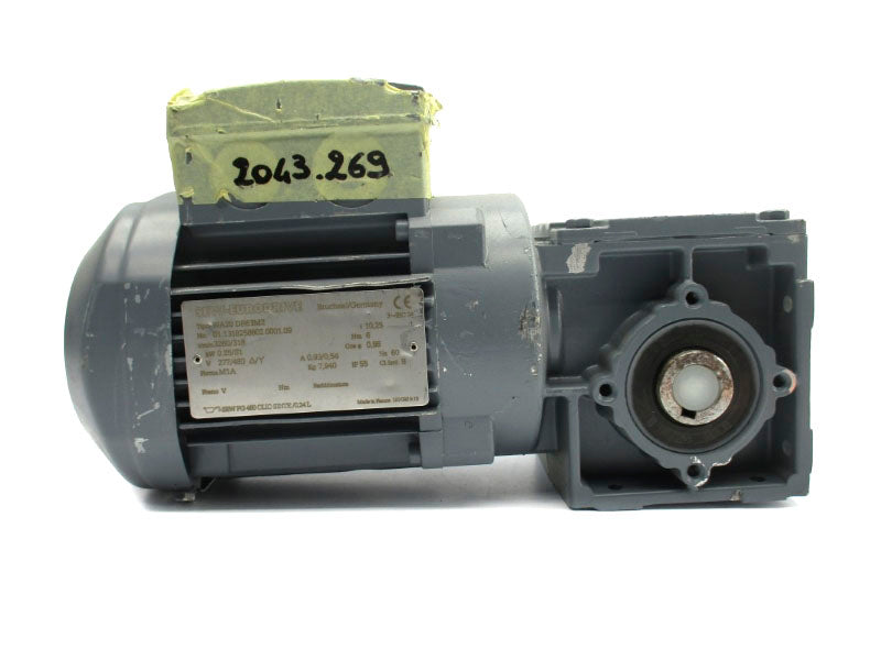 SEW-EURODRIVE WA20DR63M2 01.1318258802.0001.09 277/480V 0.93/0.54A NSNP