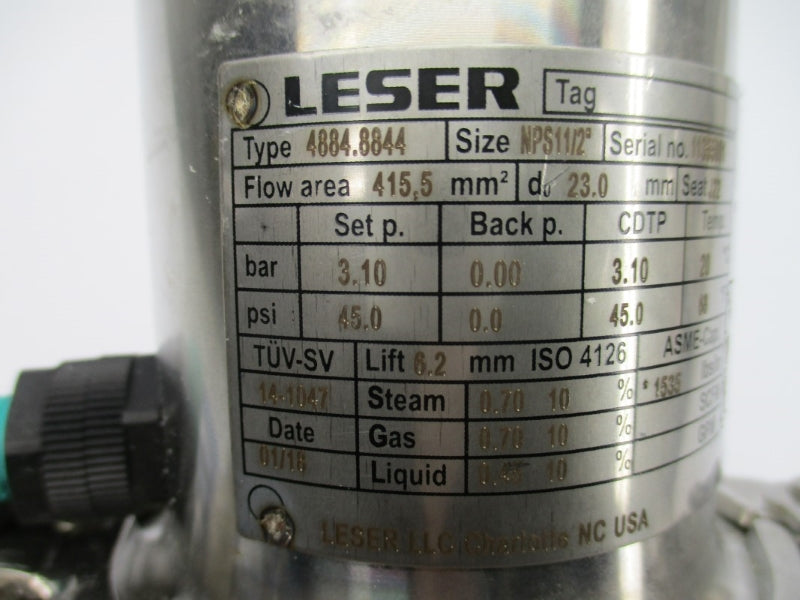 LESER 4884.8844 45.0PSI 1-1/2" NSNP