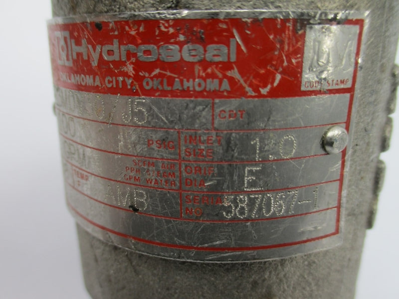 HYDROSEAL 14E3M0V30/J5 100PSI 1.0" NSNP