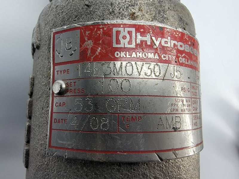 HYDROSEAL 14E3M0V30/J5 100PSI 1.0" NSNP