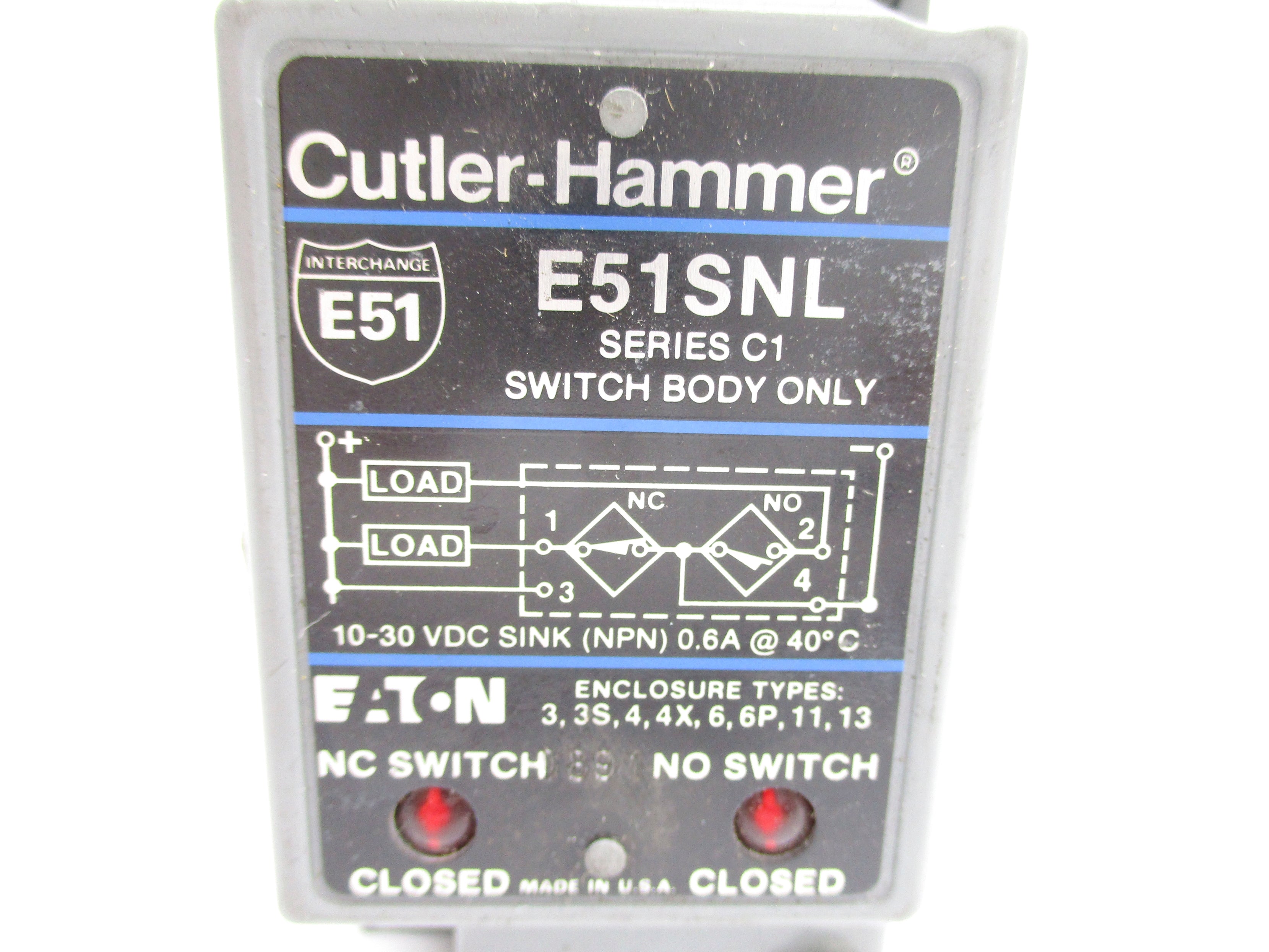 CUTLER HAMMER E51SNL SER. C1 (AS PICTURED) NSNP