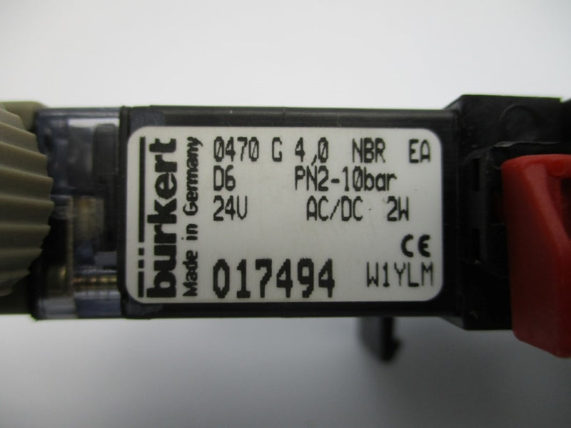 BURKERT 017494 0470G4,0NBREA 24VAC/DC NSNP