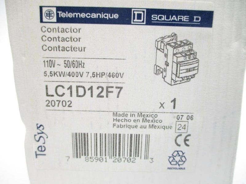 TELEMECANIQUE LC1D12F7 110V NSMP