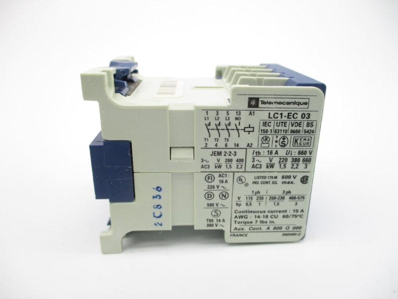 TELEMECANIQUE LC1EC03F 100/110V 16A NSMP
