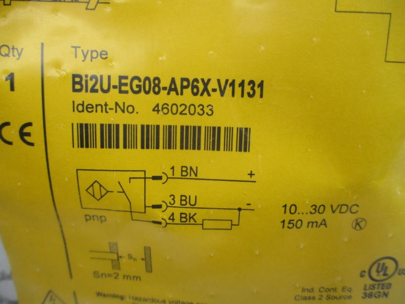 TURCK BI2U-EG08-AP6X-V1131 4602033 10-30VDC NSMP