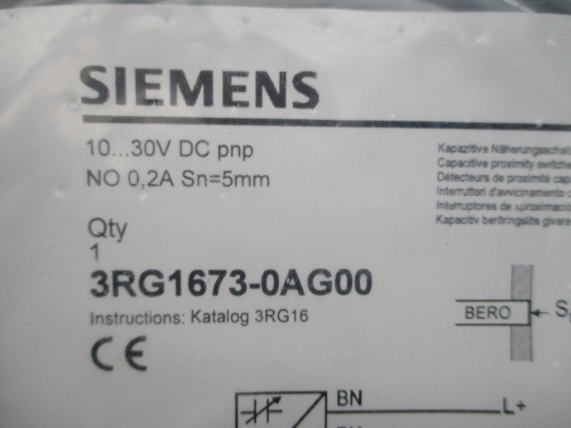 SIEMENS 3RG1673-0AG00 10-30VDC NSMP