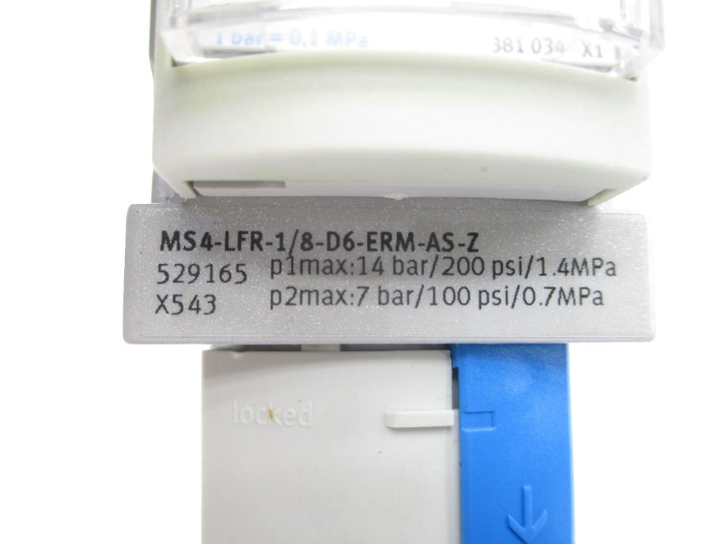 FESTO MS4-LFR-1/8-D6-ERM-AS-Z 529165 200PSI NSMP