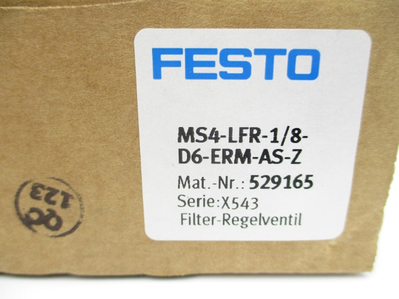 FESTO MS4-LFR-1/8-D6-ERM-AS-Z 529165 200PSI NSMP