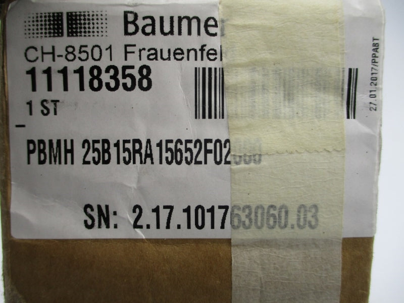 BAUMER PBMH25B15RA15652F02000 11118358 8-30VDC NSMP