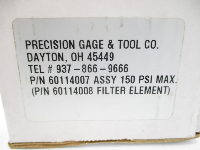 PRECISION GAGE & TOOL 60114007 150PSI NSMP
