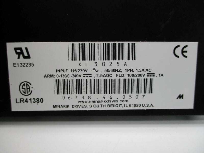 MINARIK DRIVES XL3025A 115/230V 1.5A NSNP