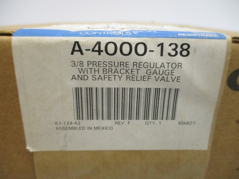 JOHNSON CONTROLS A-4000-138 300PSI 175'F 3/8" NSMP