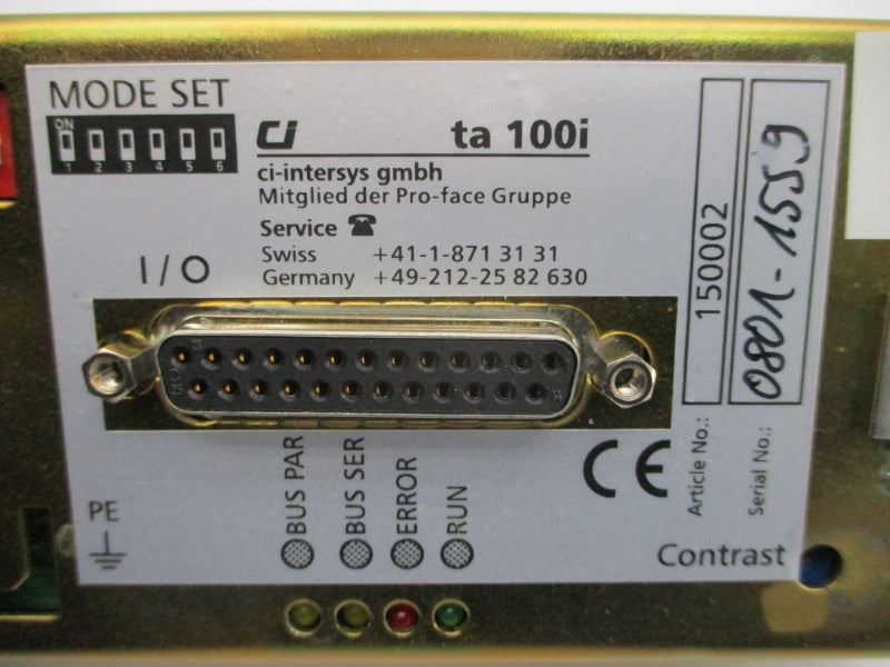 CI-INTERSYS TA100I 150002 NSNP