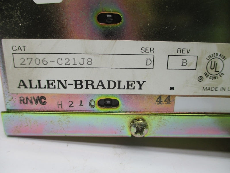 ALLEN BRADLEY 2706-C21J8 SER. D 110/120VAC NSNP