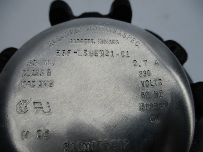 ELECTRIC MOTORS & SPEC 810M035C02 ESP-L35EM21-C1 230V 0.7A NSNP