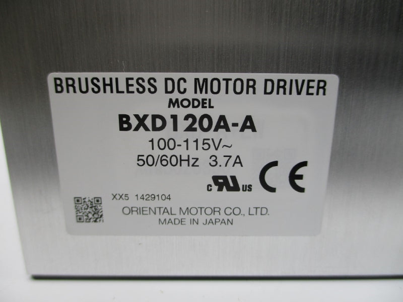 ORIENTAL MOTOR BXD120A-A 100-115V 3.7A NSMP