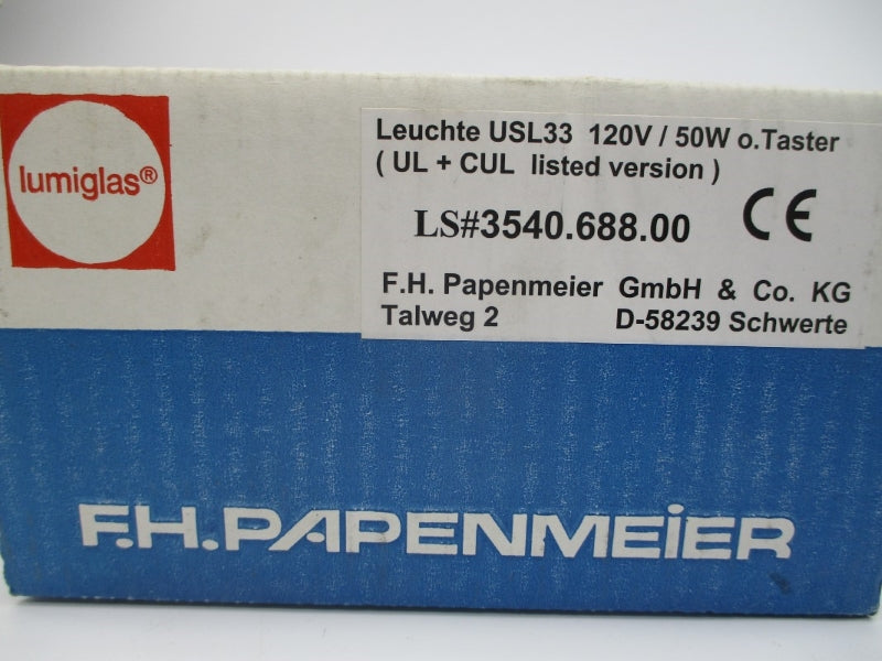 LUMIGLAS USL33 1070/3540.688 120V NSMP