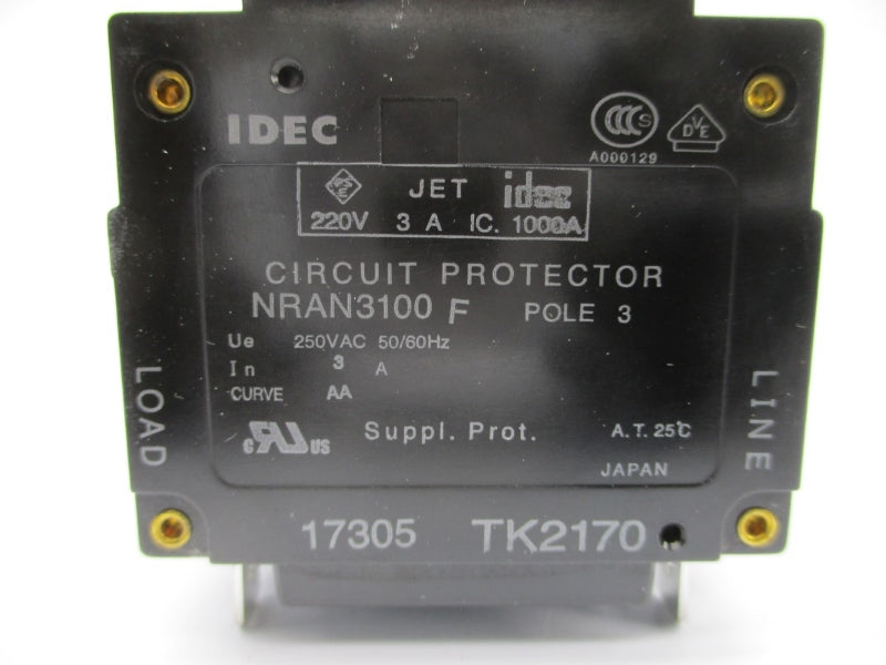 IDEC NRAN3100F3AAA 250VAC 3A NSMP