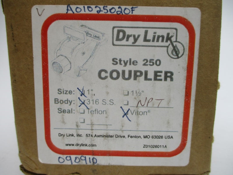 DRY LINK 250 COUPLER 1" NSMP