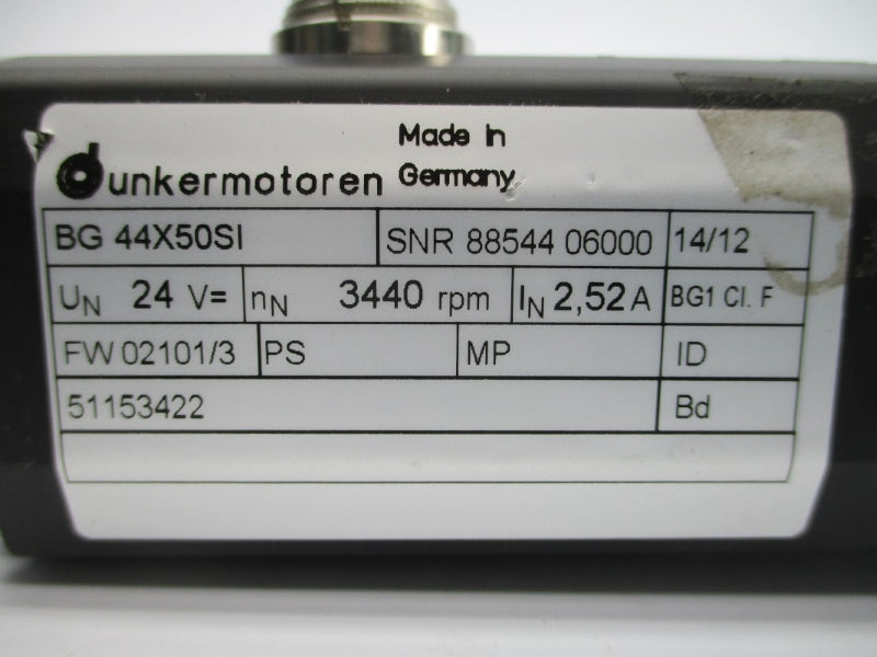 DUNKERMOTOREN BG44X50SI 24V 2.52A NSNP
