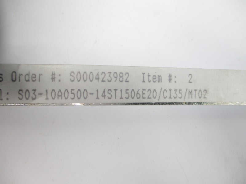 BURNS ENGINEERING S03-10A0500-14ST1506E20/CI35/MT02 NSNP