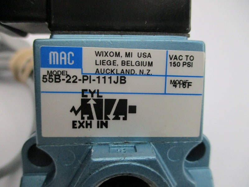 MAC 55B-22-PI-111JB 110/120V 25-150PSI NSNP