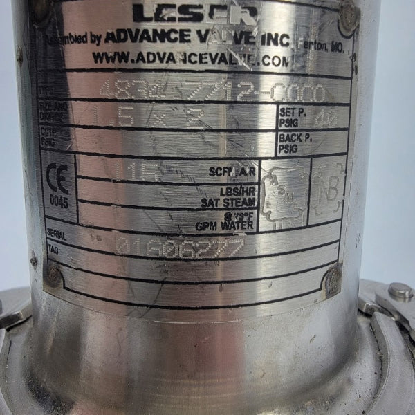LESER 4834-7712-C0C0 40PSI NSNP