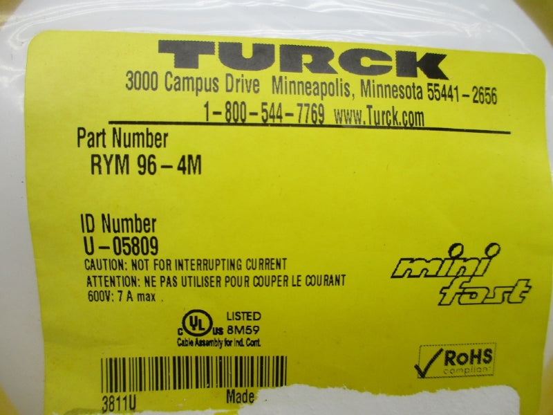 TURCK RYM96-4M U-05809 600V 7A NSMP