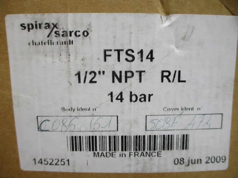 SPIRAX SARCO FTS14 1452251 1/2" NSMP