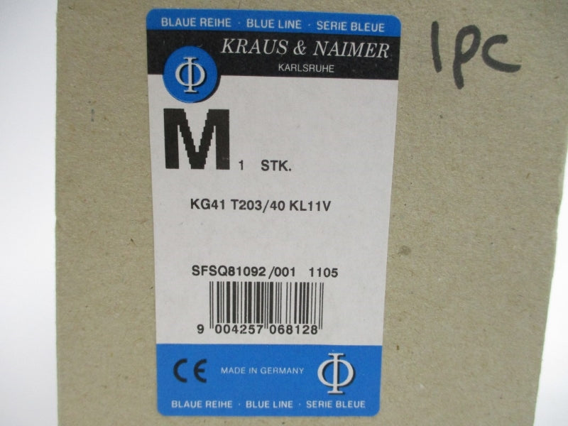 KRAUS & NAIMER KG41 T203/40KL11V NSMP