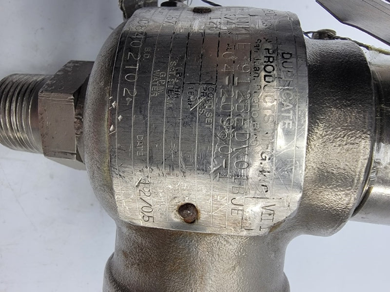 KUNKLE VALVE 912BEDV01BJE 120PSI 3/4" UNMP
