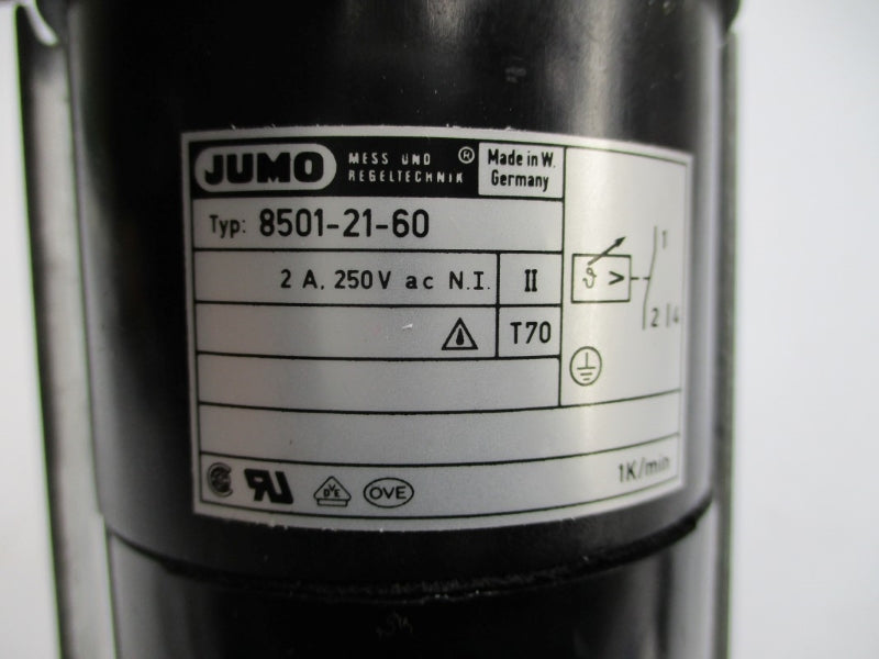 JUMO 8501-21-60 276825 10890502-04 250VAC 2A 0'-248'F NSNP