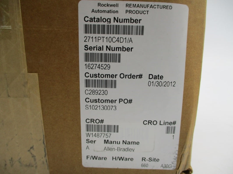 INDUSTRIAL SPARE PART 2711P-T10C4D1 SER. A REMAN