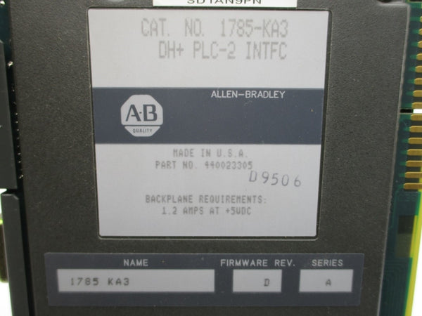 ALLEN BRADLEY 1785-KA3 SER. A F/W D 5VDC 1.2A NSMP