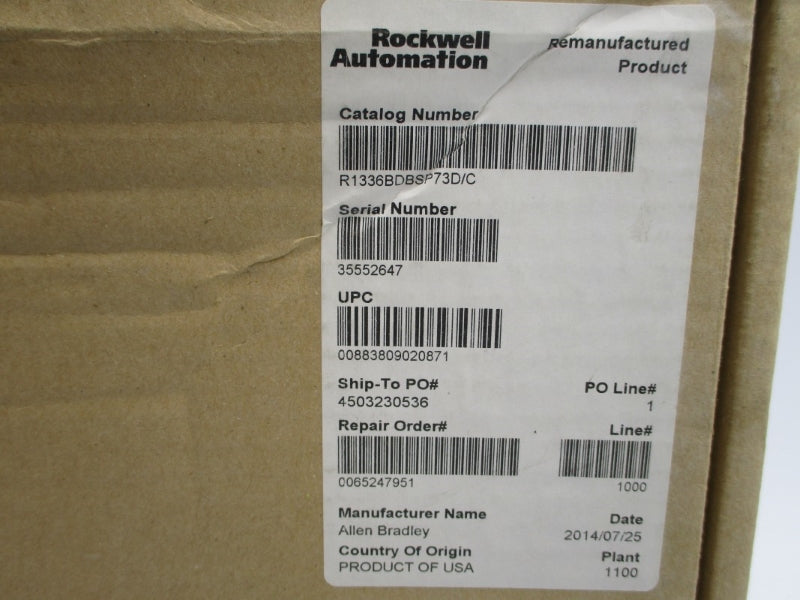 ALLEN BRADLEY 1336-BDB-SP73D SER. C REV. 24 REMAN