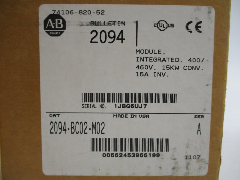 ALLEN BRADLEY 2094-BC02-M02 SER. A F/W V1.89 650VDC 24A NSMP