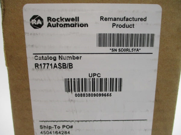 ALLEN BRADLEY 1771-ASB SER. B F/W G 5VDC 1.2A REMAN