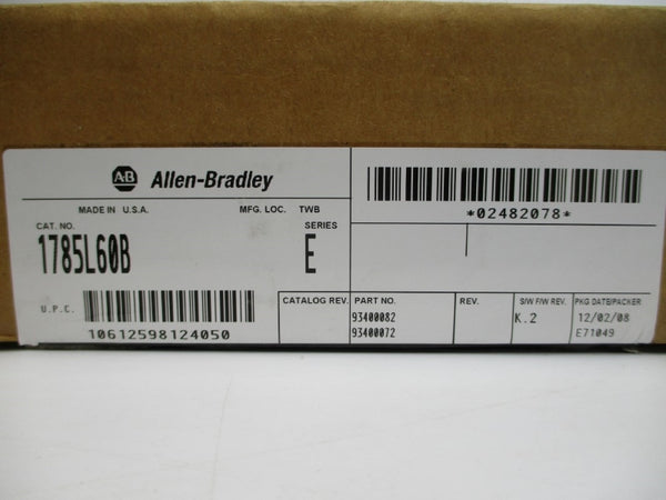 ALLEN BRADLEY 1785-L60B SER. E F/W K.2 5VDC 3.3A NSMP