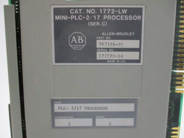 ALLEN BRADLEY 1772-LW SER. C F/W C/J (NO KEY) NSMP