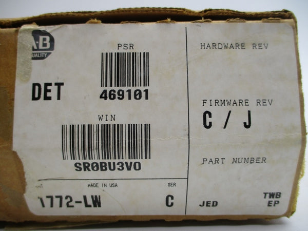 ALLEN BRADLEY 1772-LW SER. C F/W C/J (NO KEY) NSMP