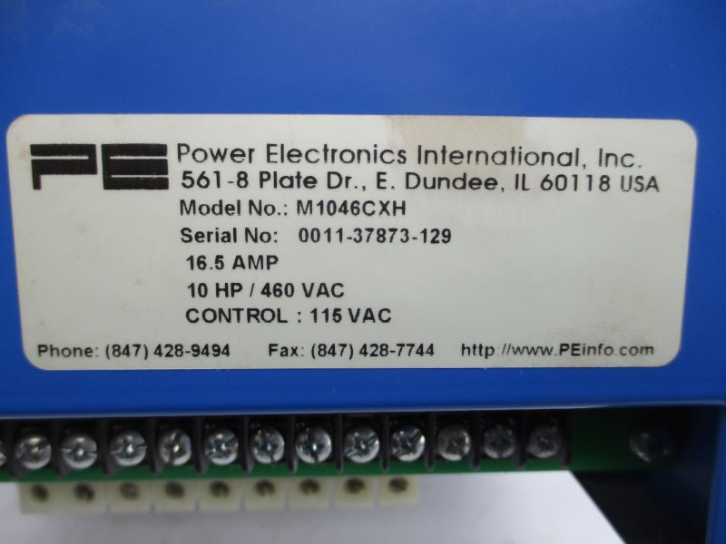 POWER ELECTRONICS M1046CXH 460VAC 16.5A (AS PICTURED) NSNP