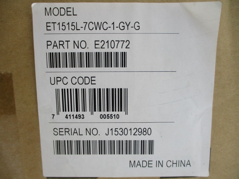 ELO ET1515L-7CWC-1-GY-G E210772 100-240V 2.5A NSMP