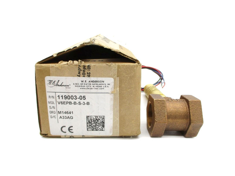 W.E. ANDERSON 119003-05 V6EPB-B-S-3-B 125/250VAC 5A NSMP