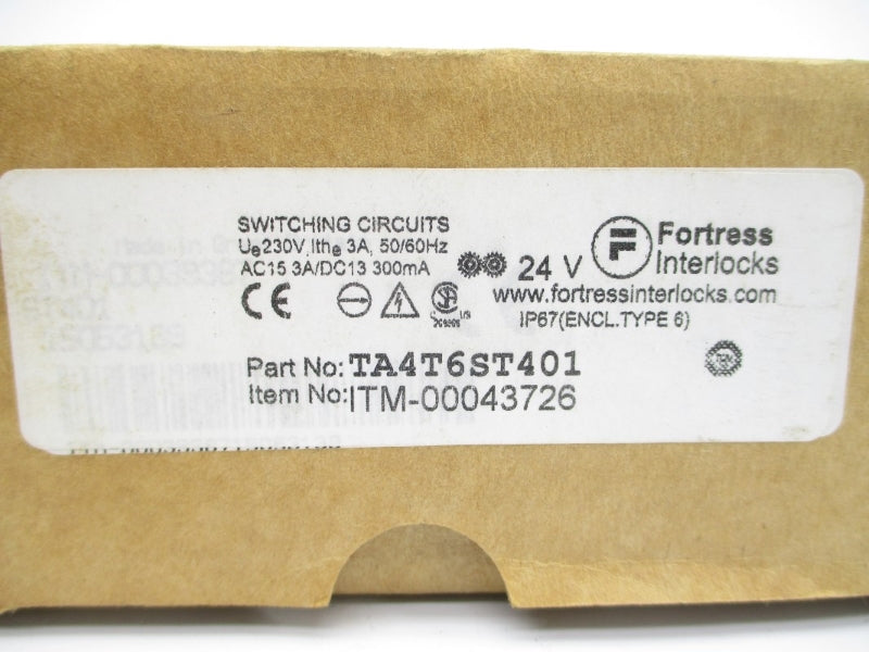 FORTRESS INTERLOCKS TA4T6ST401 ITM-00043726 24V 3A NSMP