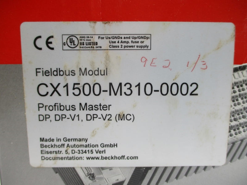 BECKHOFF CX1500-M310 24VDC 4A NSMP