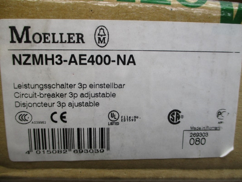 MOELLER NZMH3-AE400-NA 690VAC 400A NSMP