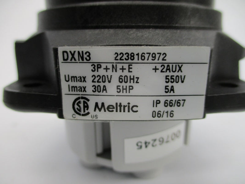 MELTRIC DXN3 22-38167-972 125/250VAC 30A NSMP