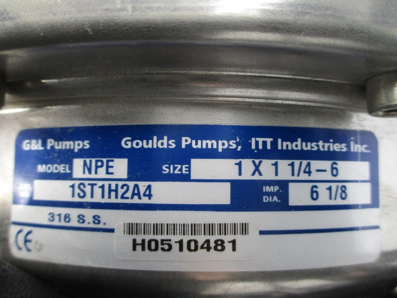 GOULDS PUMPS 1ST1H2A4 NPE  208-230/460V 8.2-7.8/3.9A UNMP